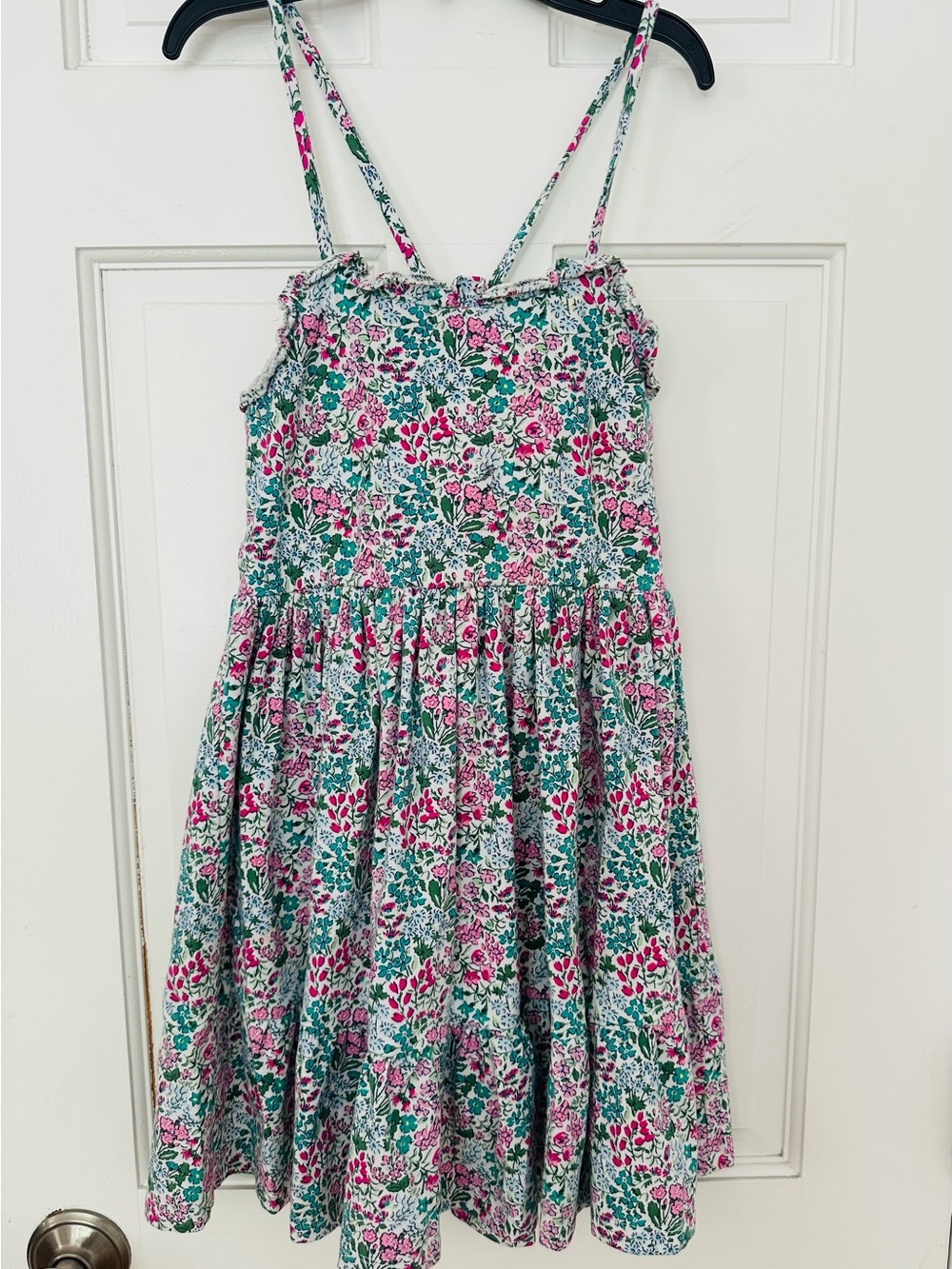 Janie & Jack Girls Floral Sundress Pink & Green Sz 7